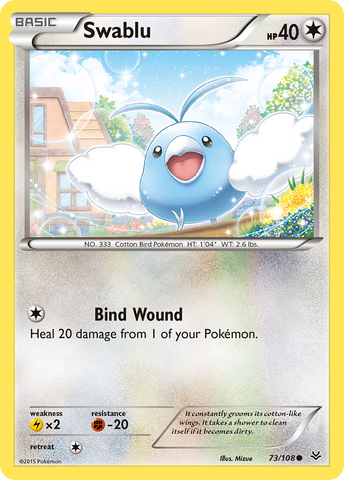 Swablu (73/108) [XY : Ciel rugissant] 