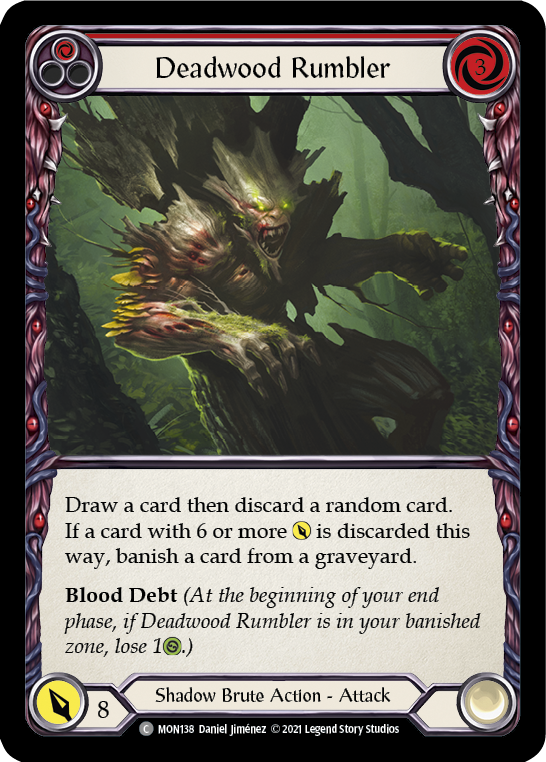 Deadwood Rumbler (Rouge) [MON138-RF] (Monarch) 1ère édition Rainbow Foil 