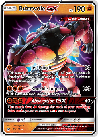 Buzzwole GX (57/111) [Soleil et Lune : Invasion Pourpre] 