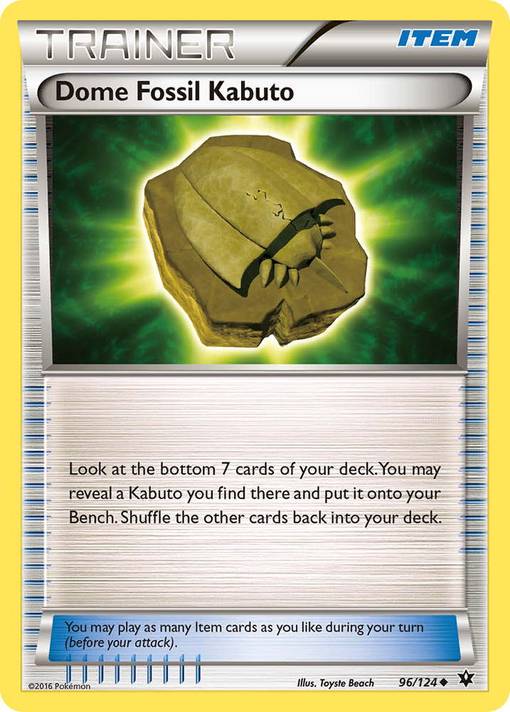 Dôme Fossile Kabuto (96/124) [XY : Fates Collide] 