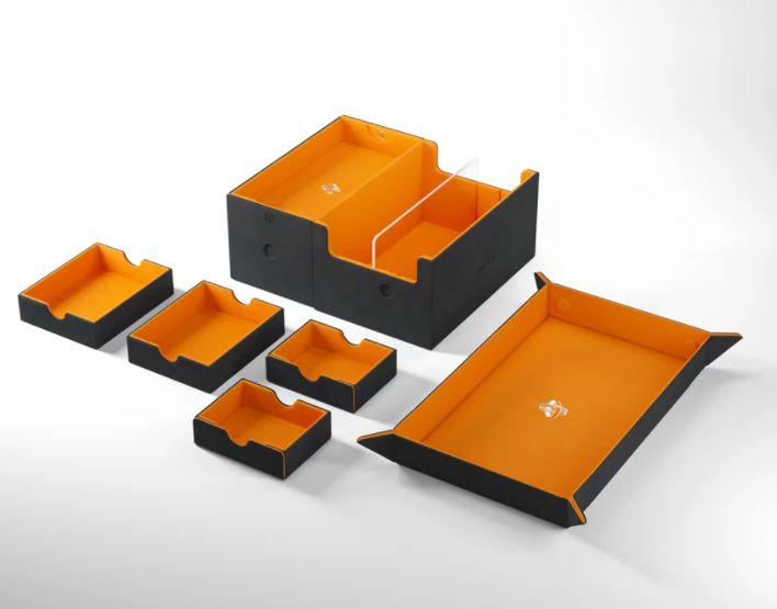 Deck Box: Games' Lair Black / Orange (600ct) [GGS20145ML]